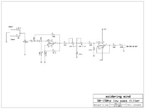 low pass filter circuit using ne5532 ic
