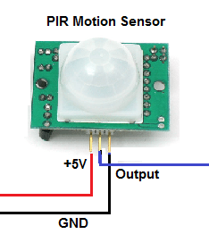 motion detector pin connection