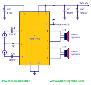 10 Morceaux tension Amplificateur tda2822 tda2822d Dual Low SMD sop-8 NK