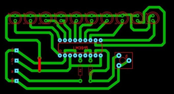 Simple VU Meter Circuit using LM3915