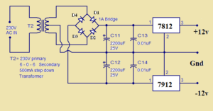 low pass filter power supply circuit