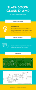 TL494 Class D Amplifier Circuit | 500w Amplifier - Solderingmind.com