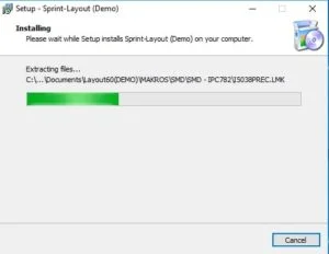 installing sprint layout