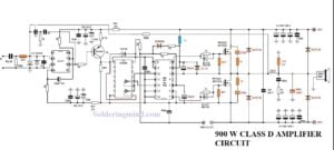 class d amplifier circuit 900W