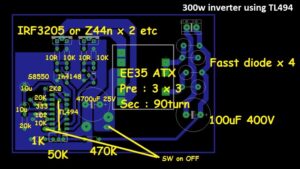 300w power inverter circuit diagram