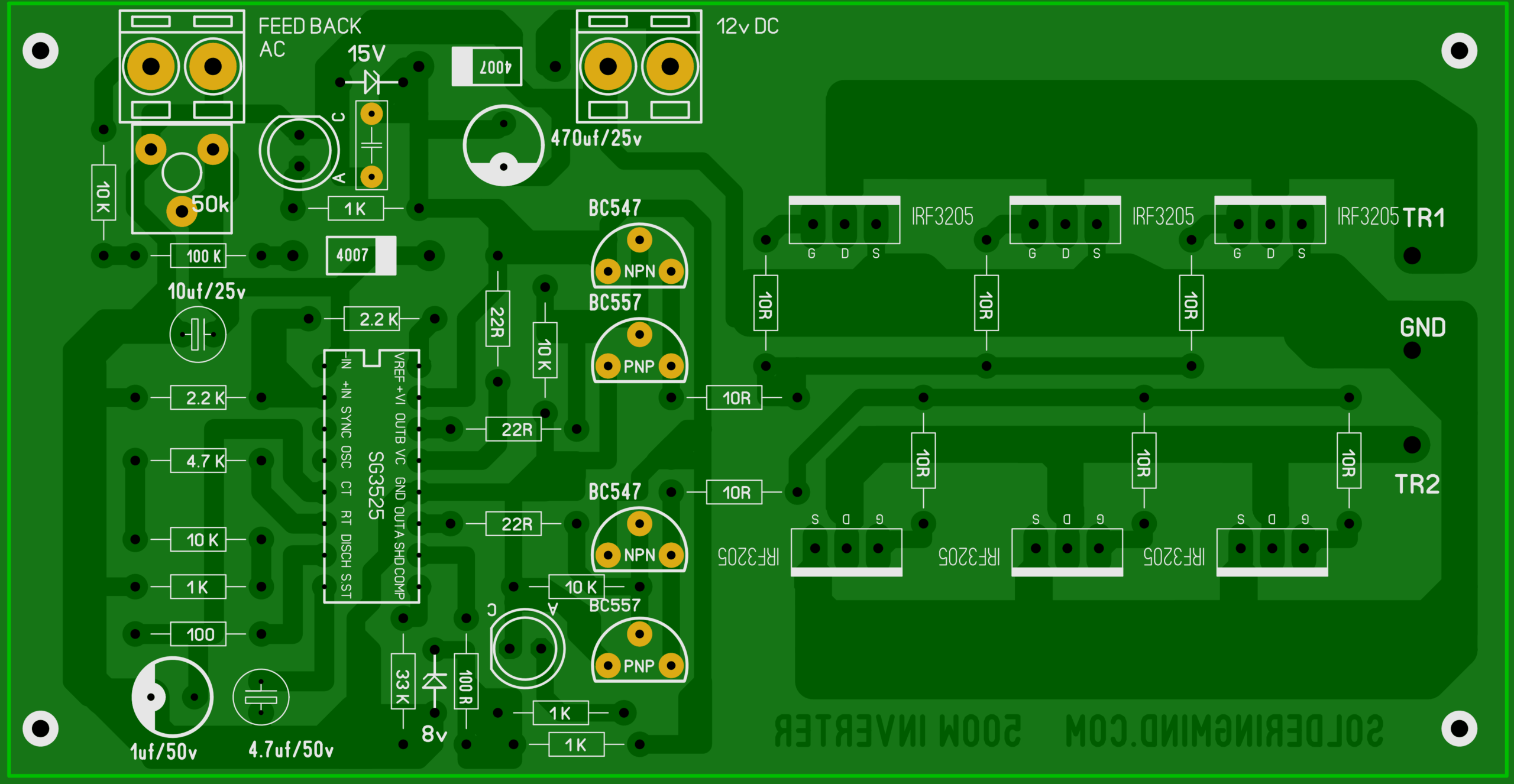 12v to 220v Dc to Ac converter/inverter circuit diagram ...