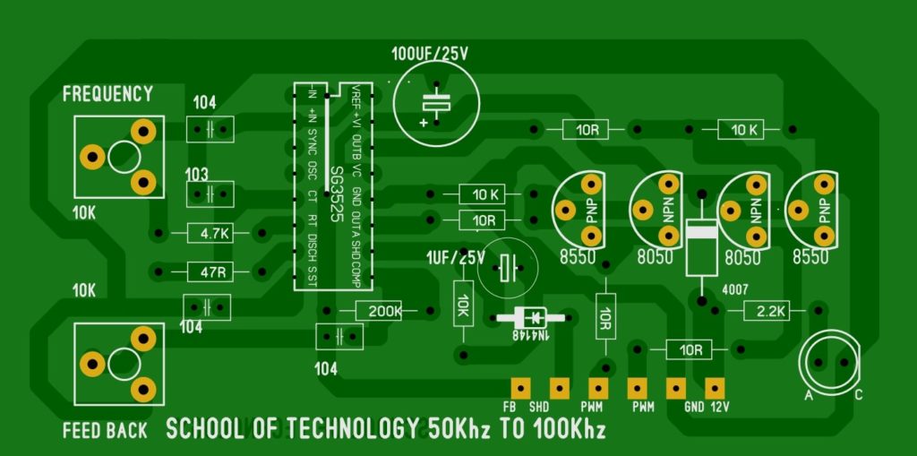 SG3525 module - PWM frequency and duty adjustable