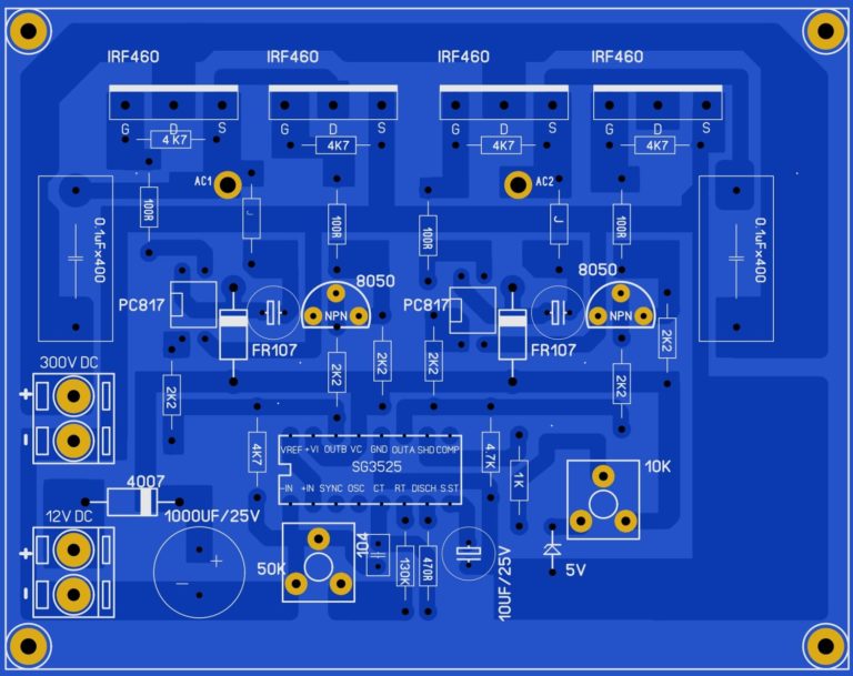 Microtek Inverter Pcb Layout - PCB Circuits
