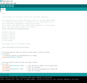 Arduino board programming