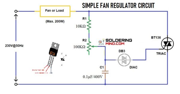 Simple Fan Regulator Circuit Diagram