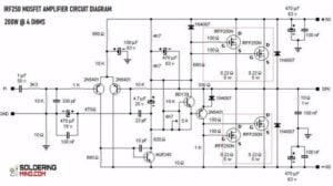 irf 250 mosfet amplifier circuit