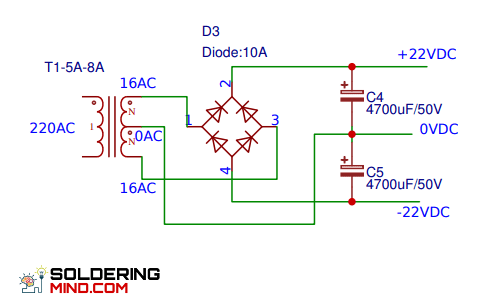 power supply for 2sc5200 amplifier