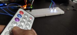 pressing button remote control for arduino