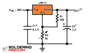 lm317 voltage regulator circuit