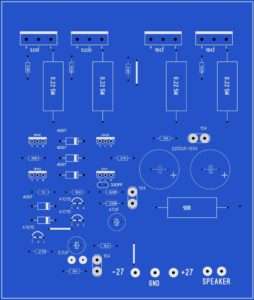 2sa1943 2sc5200 power amplifier pcb