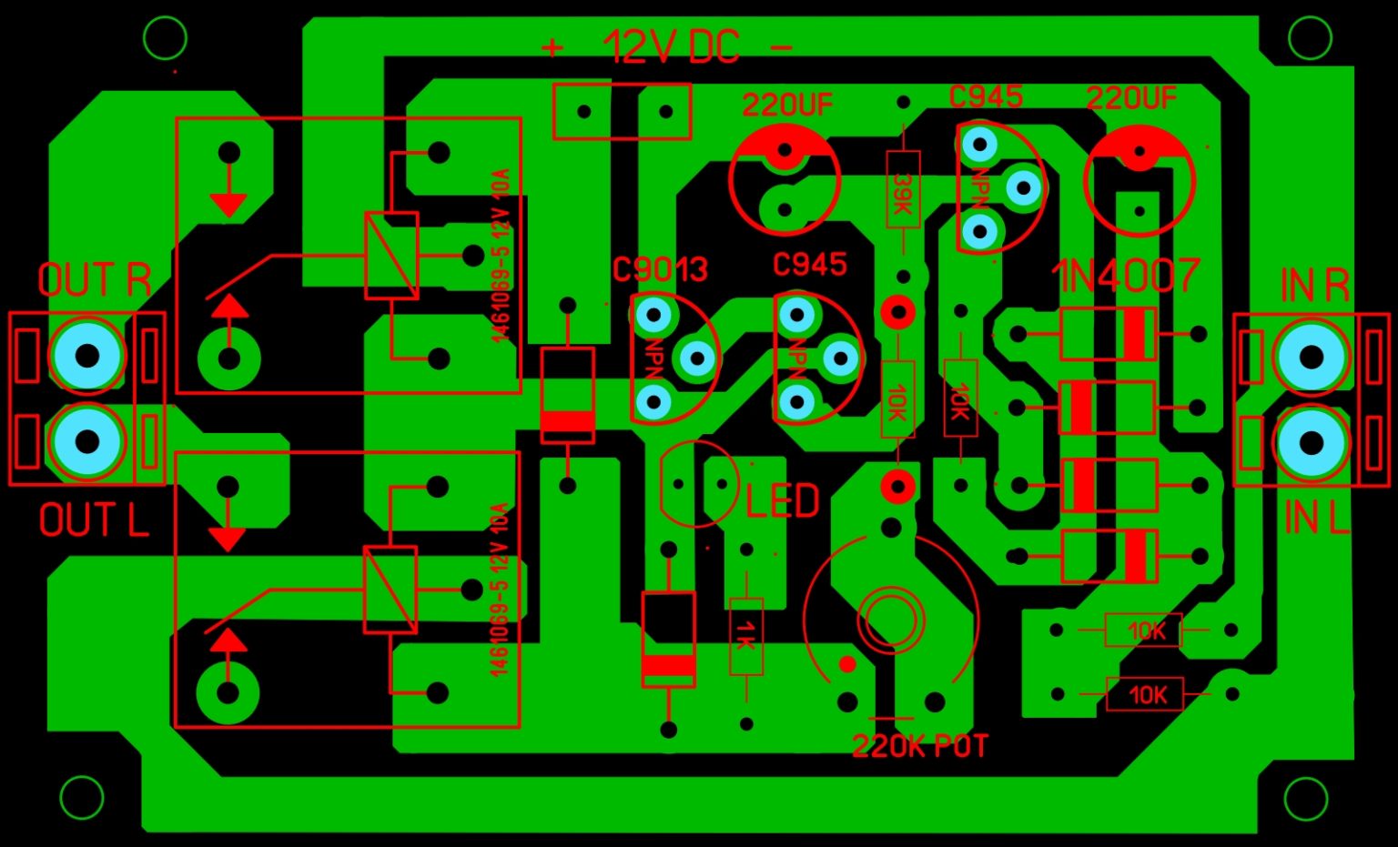 Speaker Protection Board Circuit Diagram