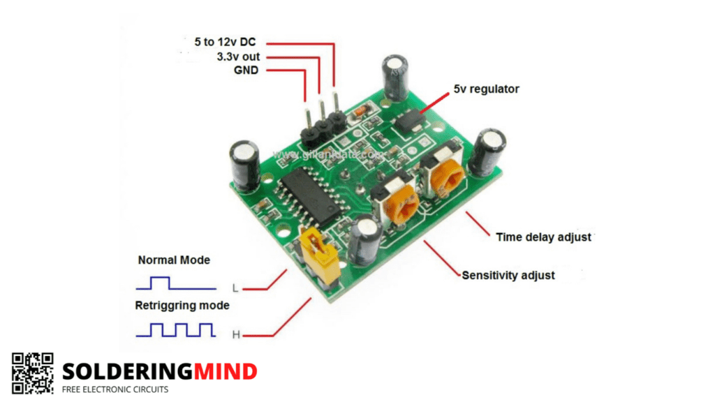 Pir motion sensor