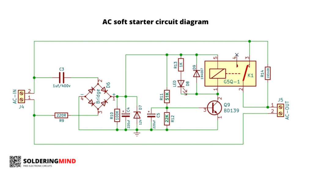 Soft starter circuit diagram