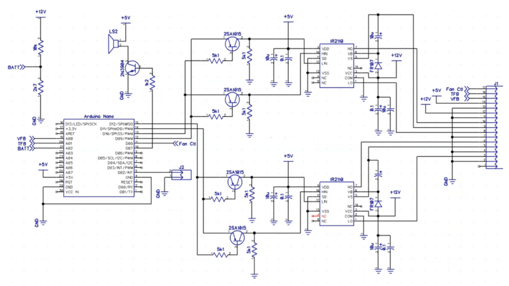 Arduino nano sine wave inverter circuit diagram