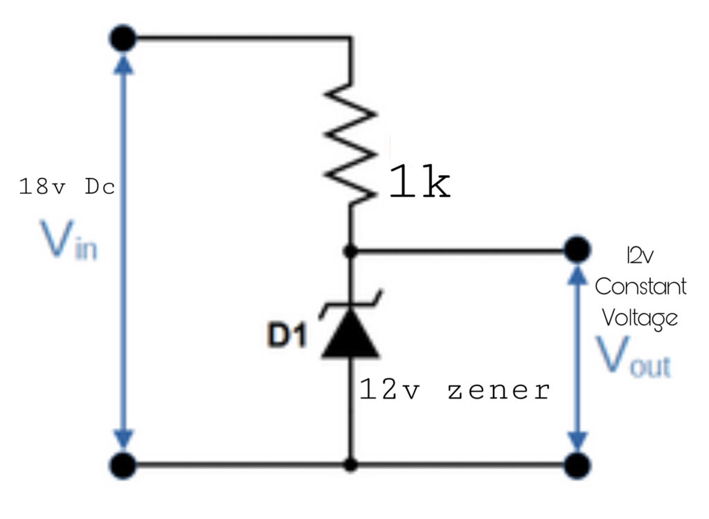 Zener diode voltage regulator