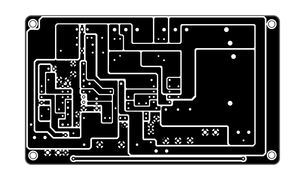 400w class d bottom pcb layer