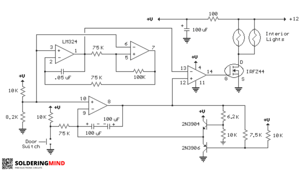 Led fade in and out circuit diagram 