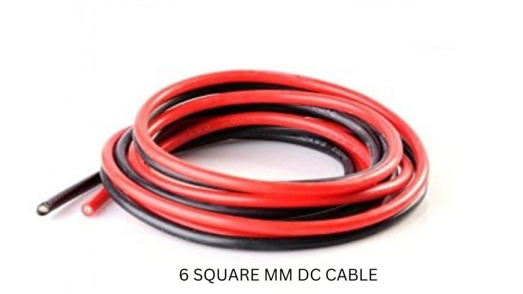 6 squre mm dc cable for solar panel connection.
