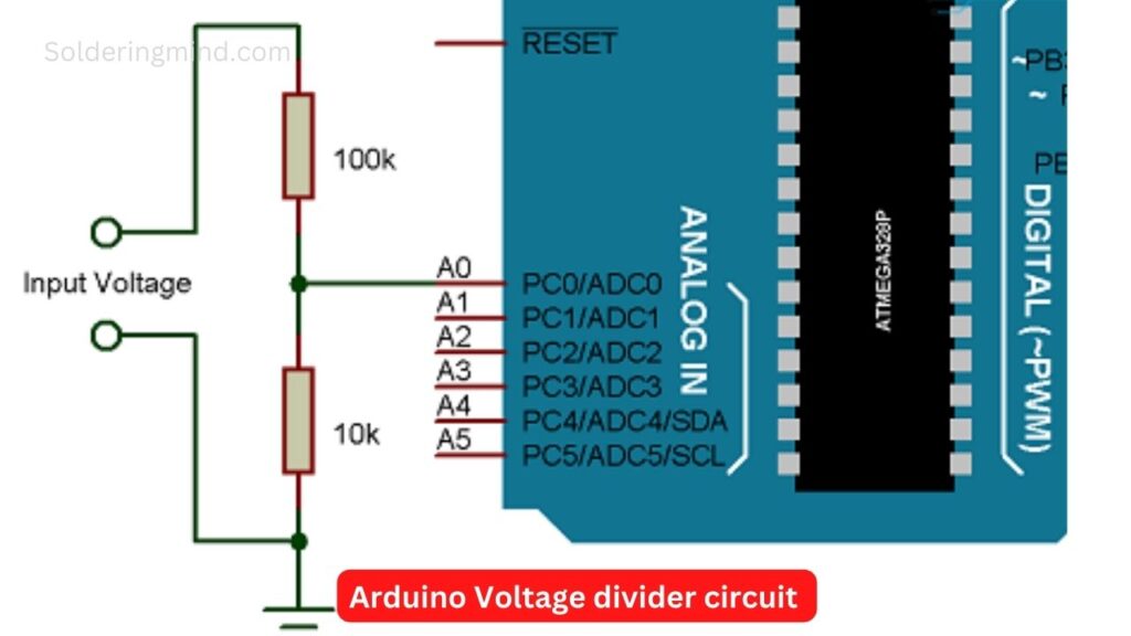 Arduino voltage divider circuit