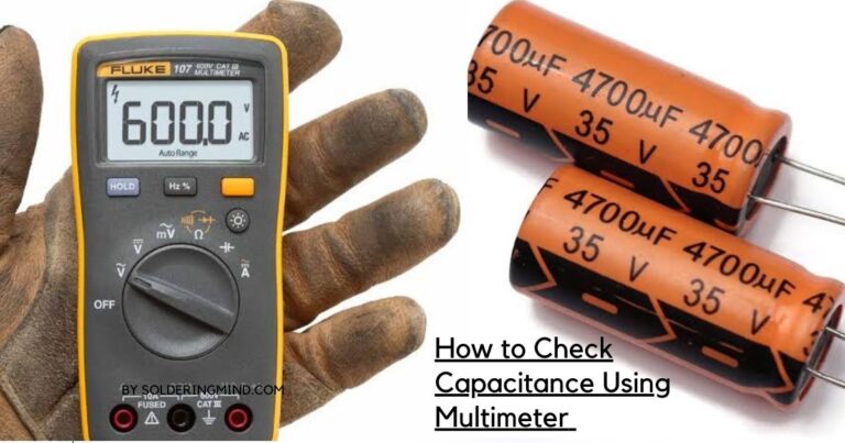 Fluke multimeter and a 4700 full capacitor for checking