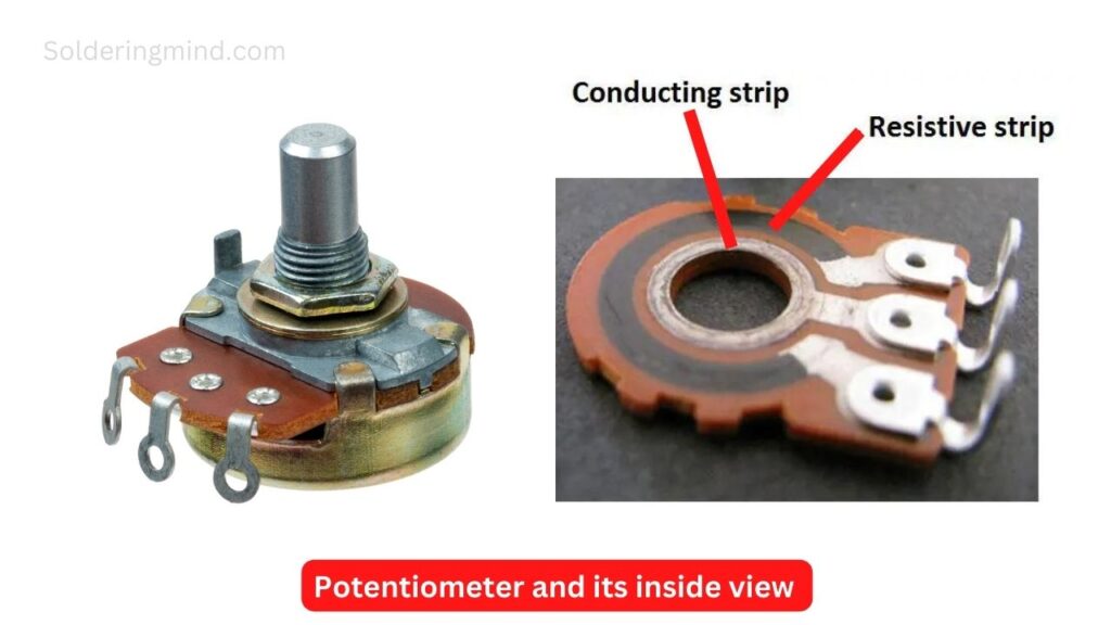 Potentiometer and its inside view