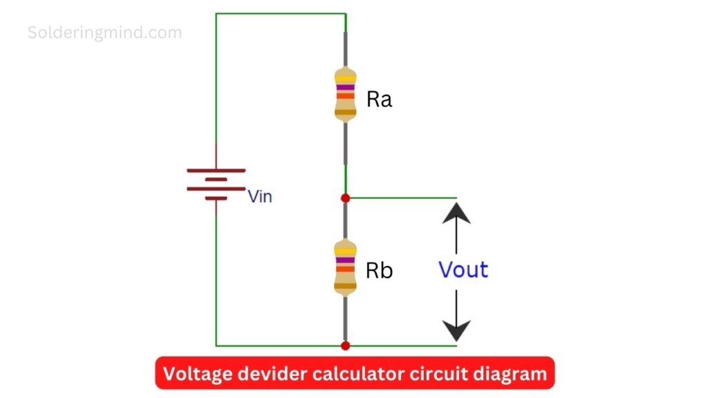 Voltage divider calculator circuit diagram