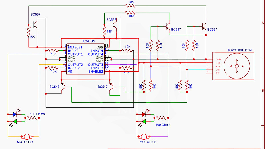 Joystick motor controller circuit diagram