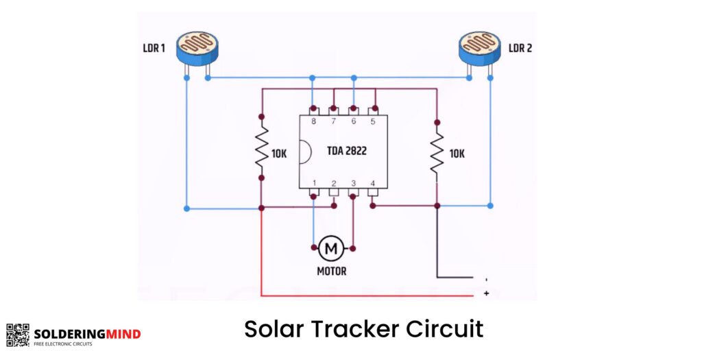 Solar tracker circuit diagram