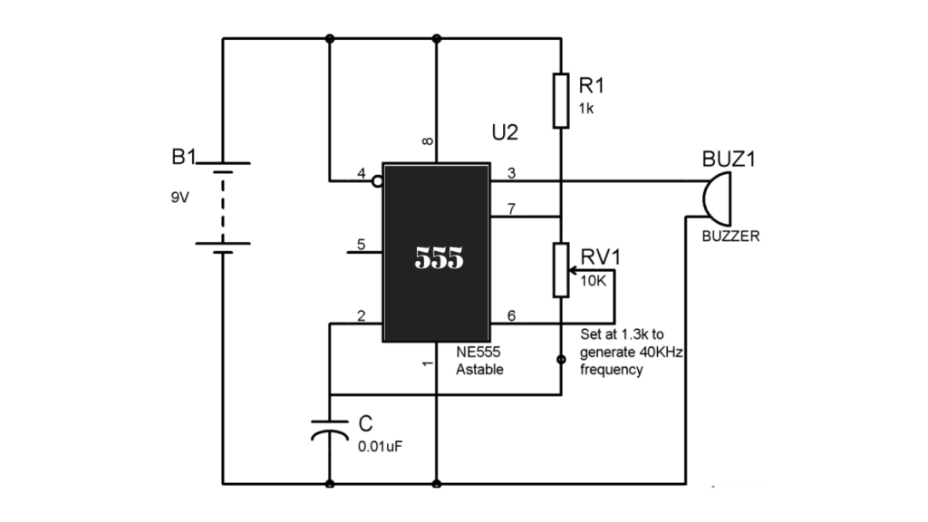 555 ic mosquito repellant circuit diagram