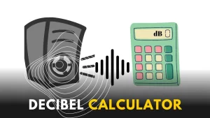 Convert power ratio to decibel using online decibel calculator tool