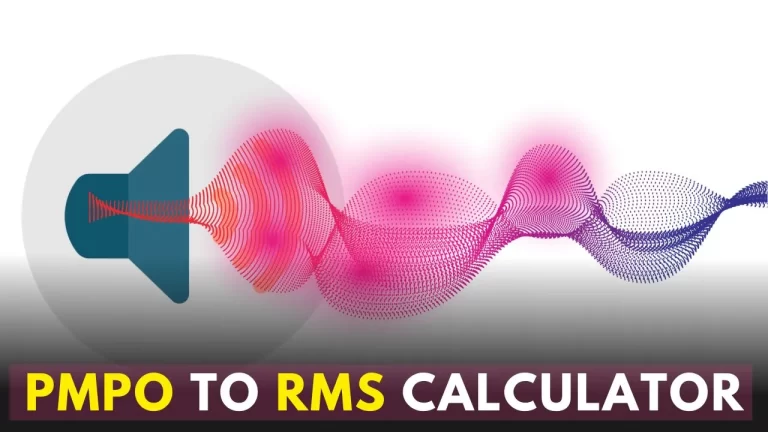 Convert pmpo to rms value