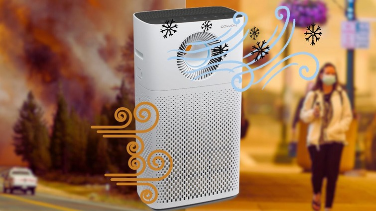Wildfire smoke descends air purifier be all the time