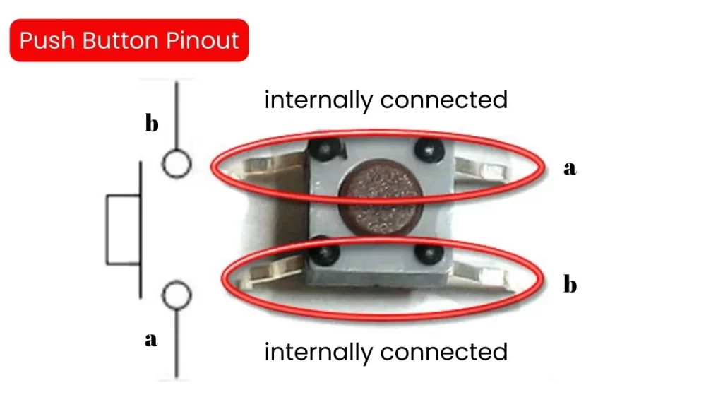 Push button pinout diagram
