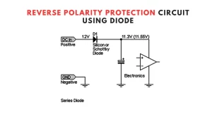 Reverse polarity protection circuit using diode