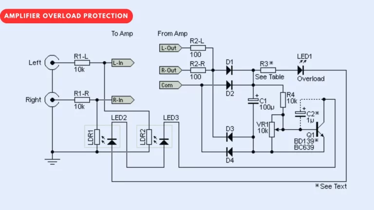 Amplifier overload protection circuit