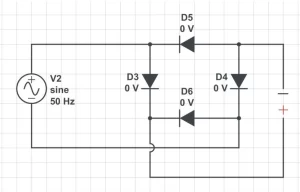 Diode bridge rectifier circuit diagram