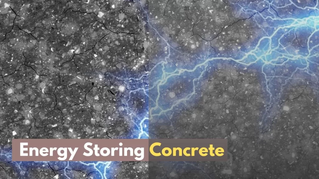 Energy storing in concrete 