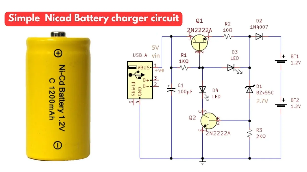 Simple Nicd Battery Charger Circuit