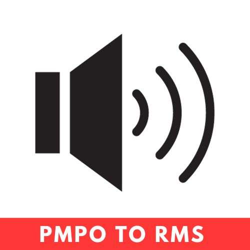 Pmpo to rms calculator tool