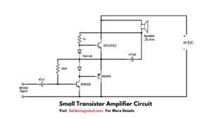small transistor amplifier circuit diagram