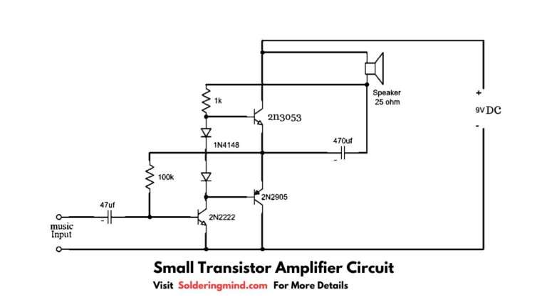 small transistor amplifier circuit diagram