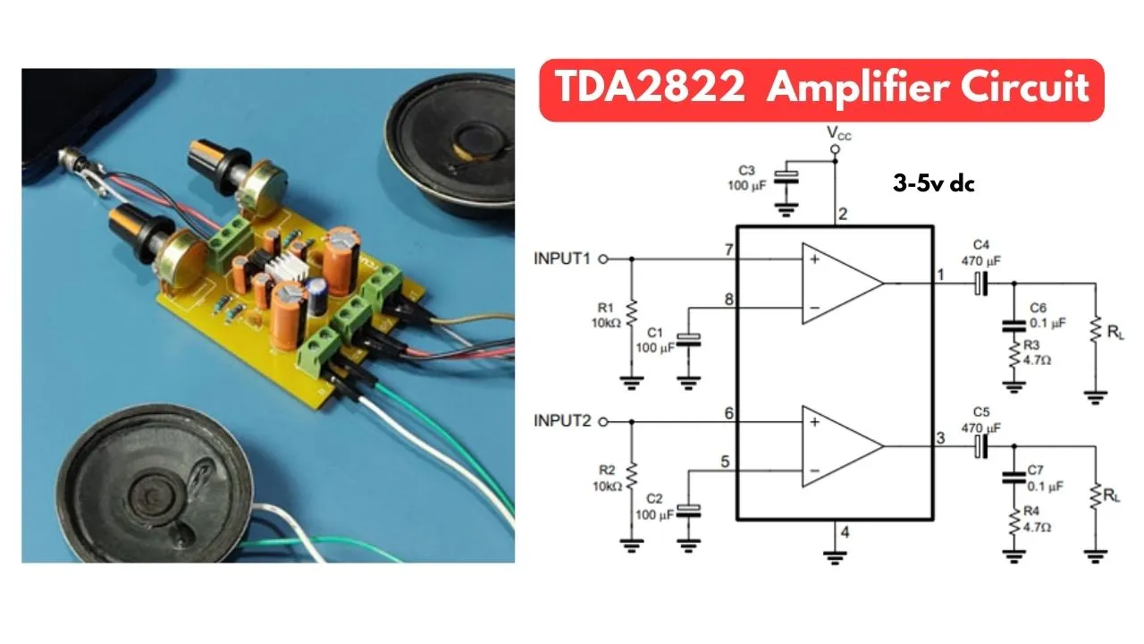 TDA2822 Amplifier Circuit