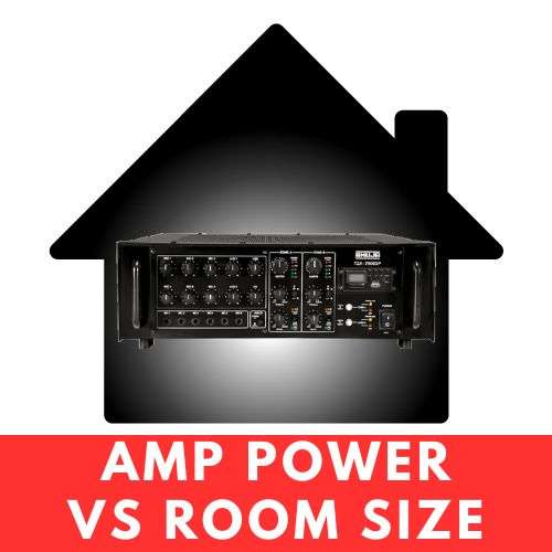 amplifier power vs room size calculator