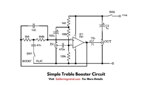 Simple treble booster circuit diagram