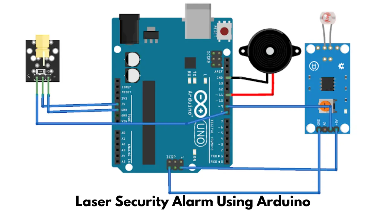 How to Make Laser Security Alarm using Arduino